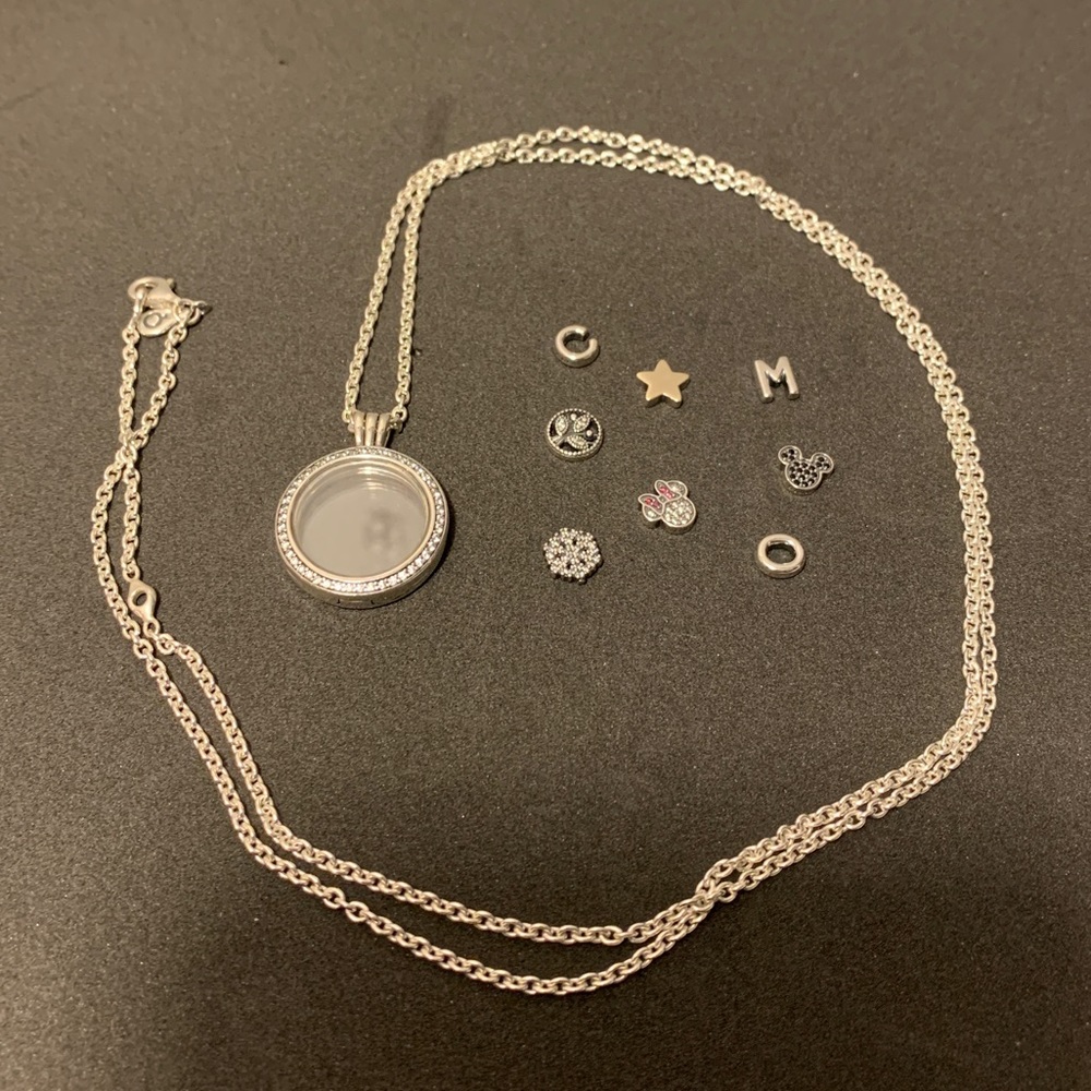GENUINE Pandora Floating Locket w/ Charms